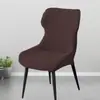 Funda Moderna Sencilla Curva para Silla de Comedor Elástica Cubierta Completa Integrada para Silla para Hogar Hotel Cubierta Universal para Taburete