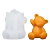 Molde de Silicona para Velas Aromáticas con Forma de Panda Rojo, Búho, Gato y Rana, Molde para Pastel de Mousse