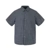 Ropa para Hombre Beijie 2026 Verano Nueva Camisa Básica de Manga Corta Cuadros Blanco y Negro Camisa de Trabajo para Hombre Chaqueta Fina