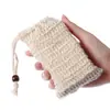 Bolsa de cáñamo puede colgar bolsa de yute hecha a mano proveedor directo fabricante baño jabón doméstico cordón red espumosa jabón nuevo