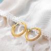 Brincos Grandes de Ouro 18K com Zircônia Micro-Incrustada Joias Versáteis de Luxo Leve Círculo Europeu e Americano Brincos Exagerados Transfronteiriços