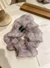 Elegante Cola de Caballo Dulce Estilo Coreano Goma para el Pelo Cuerda Floral de Gasa Scrunchie Tienda de Accesorios Fuente de Suministro Fábrica