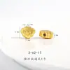 Sello de Lingote de Oro para el Éxito en Exámenes, Flor de Loto Dorada Arena Mate de Larga Duración, Candado de Sello, Colgante de Gota de Lluvia con Agujero