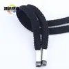 Correa Plana Gruesa de Moda de Gama Alta 1.0 cm Cabeza de Aleación Cordón para Pantalones, Chaquetas Deportivas, Ropa Infantil DIY, Cordón para Sudadera