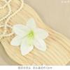 Impreso en 3D Cinta Flor de Lirio Redonda Cabeza de Flor Flor Artificial Retro Europeo Lirio Ropa Flor Decorativa Pared Flor Artificial Arreglo Floral DIY Venta al por Mayor