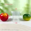 Taza medidora de plástico con tapa y escala en stock, especializada para tiendas de té de burbujas, jarra medidora doméstica de grado alimenticio, resistente a altas temperaturas