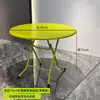Mesa Plegable Redonda Pequeña de Acero Inoxidable para Casa de Alquiler para Comer y Tareas Mesa Cuadrada para Puesto Exterior