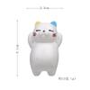 Imán para refrigerador con hebilla magnética tridimensional creativa de dibujos animados de gato japonés simple y honesto, imán para teléfono, material magnético