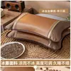 Almohada de trigo sarraceno de verano, Núcleo de almohada de ratán helado de verano, Almohada de protección para la columna cervical de adultos, Almohada especial de bambú para ayudar a dormir, Almohada dura de flor de grano entero