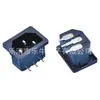 Conector de Alimentación CA, Enchufe Estándar Nacional, Ac-114, Pin Curvado, Enchufe CA, Conector Hembra de Alimentación