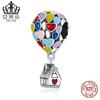 Urso balão de sonho Evelle pingente cruz explosões transfronteiriças contas s925 prata esterlina joias DIY acessórios atacado