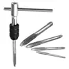 Llave de Manija para Macho de Roscar Tipo T Transfronterizo 3 mm-6 mm Destornillador de Manija para Roscado 5 mm-12 mm Juego de Machuelos