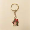 "Casa de Cuento de Hadas" Casa del Bosque Llavero Souvenir de Viaje Colgante Accesorio Versátil para Llaves de Mochila