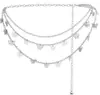 Joyería Transfronteriza Europea y Americana Estilo Ins Moda Versátil Mariposa Cadena Corporal Multicapa Trendy Colgante Calado Cadena Decorativa para la Cintura