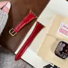 Correa de Cuero Encerado Ajustada Adecuada para Apple Watch S10 S11 Huawei Fit4 Xiaomi Banda de Muñeca Cintura Delgada