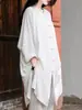 Ropa casual de estilo Zen chino para laicos, de color liso para mujer, vintage, efecto desgastado, algodón y lino, manga larga, camisa de práctica de Tai Chi