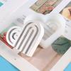 Molde de silicone em forma de arco de ponte arco-íris em U Sike para DIY de moldes de aromaterapia, sabão, vela
