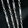 JL006 banhado a prata imitação 4mm contas de Buda colar sólido banhado a galvânica prata Miao prata imitação série prata Xizang joias