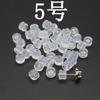 Silicona Transparente Oreja Forzada Arete de Oreja Tapón para el Oído Arete diy Accesorios para Aretes Collar de Arete Doble Hamburg Tapón para el Oído