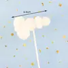 Decoración de Pastel de Cumpleaños Tarjeta de Globo Aerostático Estéreo Fiesta de Horneado Nube de Bola Enchufe Mesa de Postre para Bebé Decoración