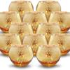 Taza para Vela Decoración Navideña Decoración de Mesa Estilo Occidental Dorado Plateado Rosa Redondo Portavelas Vidrio Botella de Vidrio