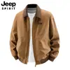 2026 Nueva Moda Masculina Sencilla Holgada Solapa Algodón Lavado Chaqueta Otoño e Invierno Abrigo Cortavientos para Hombre