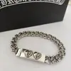 Nuevo y elegante pulsera de cruz para hombres a la moda, colección de pulseras vintage hechas a mano de alta gama europeas y americanas, directo del fabricante