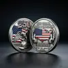 Moeda Commemorativa Artesanal de Relevo 3D do Dia da Independência Americana Transfronteiriça Coleção Doméstica Medalha Commemorativa 250º Aniversário da Fundação