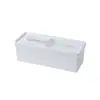 Caja de Almacenamiento Multifuncional con Tapa para Organizar el Desorden del Escritorio, Apilable y Combinable, Tipo Cajón Ahorrador de Espacio