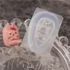 Molde de Silicona para Uñas Popular de Celebridad de Internet Altamente Transparente, Conejito Lindo Estéreo 3D, Herramienta para Joyería de Decoración de Uñas DIY