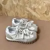 Zapatillas de mujer Gu Yun con bloques de color y suela gruesa 2026 otoño nuevo versátiles cómodas deportivas casuales Zapatos de entrenamiento alemanes para mujer