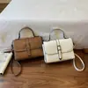 2026 texturizado nuevo color sólido retro de una pieza envío directo moda coreana PU bolso de hombro bandolera bolso pequeño cuadrado
