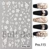 Nueva pegatina para decoración de uñas transfronteriza 5D microtallada estéreo Ins pequeña flor fresca camelia flor del diablo pegatina para decoración de uñas