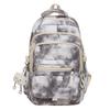 Mochila Escolar para Meninas com Bom Visual Ins Nicho Ruiying Tie-Dye Versátil Mochila à Prova d'Água com Múltiplos Compartimentos Mochila Escolar para Alunos do Ensino Fundamental II