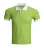 Camisa Polo Masculina com Blocos de Cor na Gola Personalizada pelo Fabricante Camiseta de Algodão Saudável com Blocos de Cor Piquet Poliéster-Algodão Camisa Polo de Manga Curta