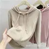 Sudadera con capucha para mujer de talla grande con diseño de color liso, patrón único de espina de pez, efecto adelgazante, adecuada como prenda exterior, cárdigan con cremallera