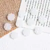 Cuentas de vidrio de trébol de cuatro hojas de colores con acabado horneado, cuentas sueltas de trébol de la suerte, joyería hecha a mano para DIY, cadena para teléfono y accesorios de cuentas