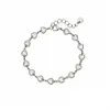 Lele Jewelry Lujo Ligero Nicho Zircón Pulsera de Corazón Moda Simple Acero Inoxidable Pulsera de Zircón