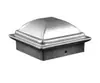 Tubo Quadrado de Ferro Tampa de Extremidade Guarda-corpo Tampa Estampagem Vedação Tampa de Poste Tampa Superior Barreira Tubo Redondo Tampa Esférica Aço Galvanizado Coluna Decorativa Cabeça