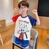 Pijama de Niña Estilo Nuevo 2026 Verano Manga Corta Algodón Peinado Niños Niñas Pequeñas Verano Ropa de Casa para Bebé Set