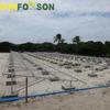 Suporte de painel solar de píer de cimento moído suporte fotovoltaico de liga de alumínio