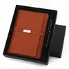 Cuaderno Exclusivo Transfronterizo A5 Bloc de Notas para Oficina Set de Caja de Regalo Portatarjetas con Hebilla Larga Cuaderno