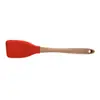 Espátula de Silicone para Assar Ferramentas de Cozinha Bolo Sobremesa Creme Espátula Cabo de Madeira Espátula Grande Espátula de Manteiga Doméstica