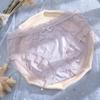 Ropa interior de encaje para mujer Ropa interior de tiro medio para mujer Entrepierna antibacteriana Seda de hielo Chica Sexy Dulce Cómoda Tentación Transpirable Calzones Triángulo