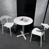 Combinación de Mesa y Sillas para Exteriores Tienda de Té con Leche Negra Mesa para Exteriores Patio de Ocio al Aire Libre Balcón de Plástico para Exteriores Impermeable y Protección Solar