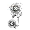 Pegatinas de Tatuaje Pequeñas Frescas Impermeables Nuevas Transfronterizas en Varios Colores, Dragón, Tigre, León, Flores, Se Pueden Combinar de Cualquier Manera