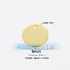 M18 L26 K07 Accesorios para joyería DIY colgante de cobre puro colgante pequeño luna triángulo corazón de melocotón redondo marca