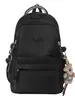 Mochila de viaje versátil estilo coreano para parejas con bordado de letras, mochila escolar elegante y duradera para chicos de secundaria y preparatoria