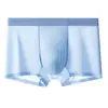 Nova cueca boxer masculina sem costura, respirável, perfurada, de seda gelada, com propriedades antibacterianas de Cordyceps 10A, cintura média, tamanho grande