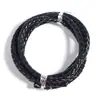 Em estoque atacado corda de couro trançado verde retrô pulseira de cera Wen play colar chaveiro DIY acessórios de joias